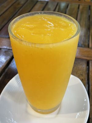 Mango smoothie, 70 baht  at Veggie Tales x Wagging Tales Cafe in Hua Hin