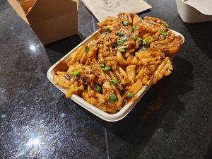 Dragon fries at Mavericks Burger Co in Toronto