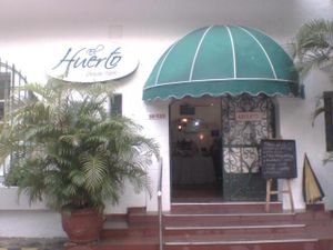 Outside view at El Huerto in Barranquilla