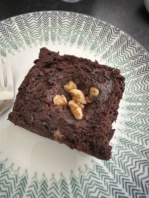 Vegan Walnut Brownie  at Laughing Dog in Worthing