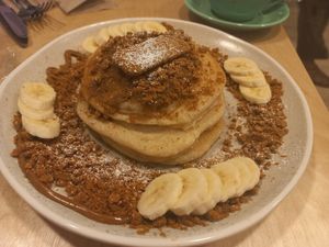 Biscoff pancakes at Laughing Dog in Worthing