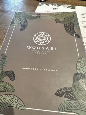 Menu  at Woosabi in Wroclaw