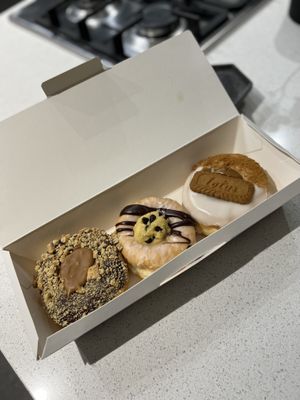 Millionaires, cookie dough and biscoff   at Big Fat Donut Co in Gateshead