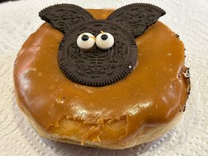 The Bat - salted caramel Halloween special   at Big Fat Donut Co in Gateshead