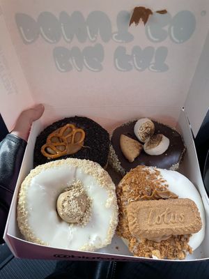 1 of many of the boxes of 4 we’ve eaten lol  at Big Fat Donut Co in Gateshead