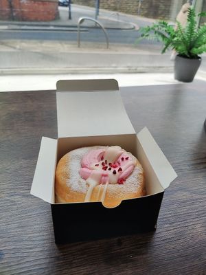 Raspberry ripple at Big Fat Donut Co in Gateshead