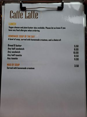  at Caffe Latte in Chorley