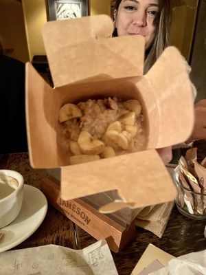 Oatmeal #Veganuary at AhimSa Vega-Yoga in Belgrade