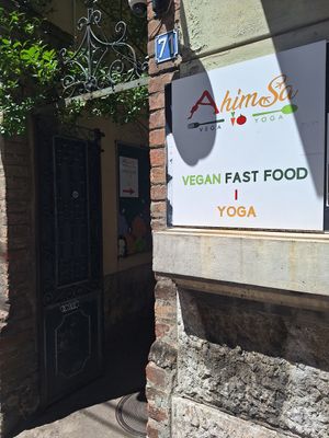 Outside at AhimSa Vega-Yoga in Belgrade