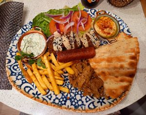 Protein plate at AhimSa Vega-Yoga in Belgrade