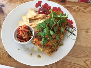 Ciabatta at The Beached Lamb Cafe in Newquay