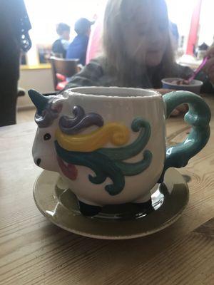 Unicorn mug!!! at The Beached Lamb Cafe in Newquay
