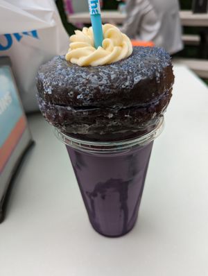Purple Topper at Everglazed Donuts & Cold Brew in Lake Buena Vista