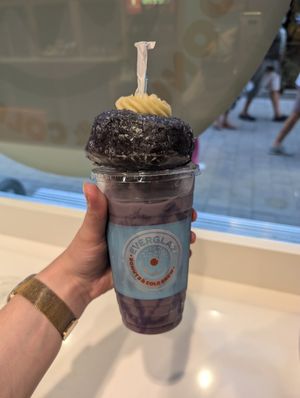 Purple Reign at Everglazed Donuts & Cold Brew in Lake Buena Vista