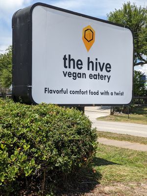 Street view. at the hive vegan eatery in Houston