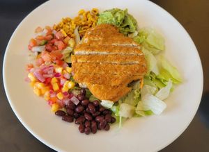 Baja Salad at the hive vegan eatery in Houston