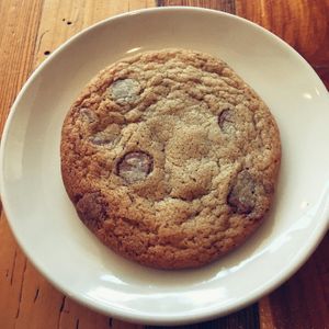 vegan choc chip cookie at The Parlour in Durham