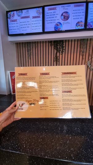 Menu & descriptions at Vegan Sting in Manchester