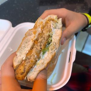 Vegan Chicken Burger   at Vegan Sting in Manchester