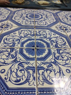 Tiles at Lupin Snack Bar in Porto