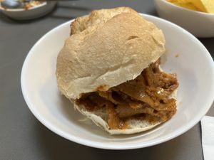 Bifana  at Lupin Snack Bar in Porto