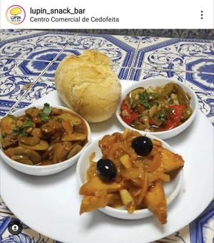 Love that they use a lot of mushrooms! at Lupin Snack Bar in Porto