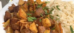 Rojões vegan #Veganuary at Lupin Snack Bar in Porto