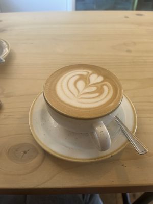 oat milk latte  at Fika+ in Chester