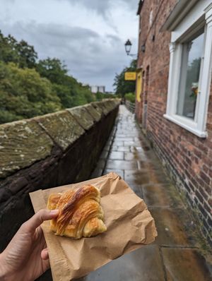 Almond croissant at Fika+ in Chester