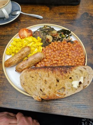 Cooked breakfast at Fika+ in Chester