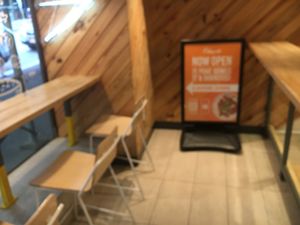 Functional seating at Pokeworks in New York City