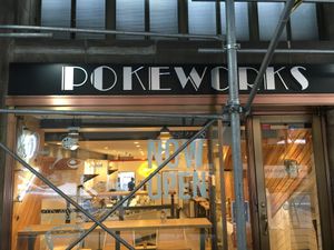Front entrance at Pokeworks in New York City