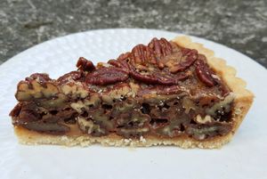 Pecan pie - close-up at Wholesome 홀썸 in Seoul