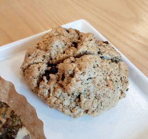 Earl grey chocolate scone at Wholesome 홀썸 in Seoul