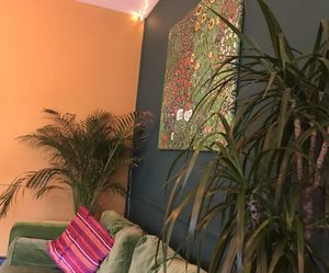 Comfy couch and cosy vibes  at The Magic Sunflower in Dronfield