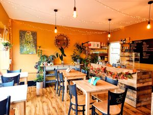 Our cosy space 🧡 at The Magic Sunflower in Dronfield