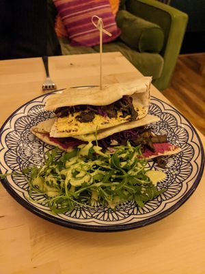 Valentine Bistro evening shawarma at The Magic Sunflower in Dronfield