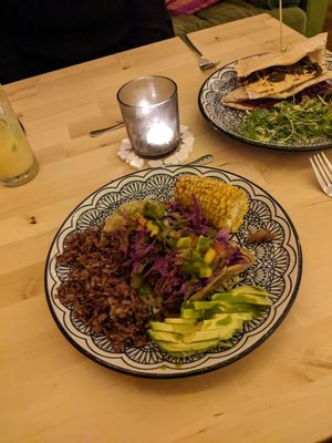 Valentine Bistro evening tacos at The Magic Sunflower in Dronfield