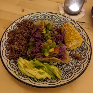 Valentine Bistro evening tacos at The Magic Sunflower in Dronfield