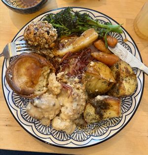 Sunday roast  at The Magic Sunflower in Dronfield