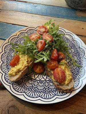 Scrambled tofu  at The Magic Sunflower in Dronfield