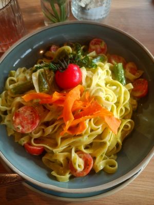 Bärlauch Nudeln at  EssEnz in Muehlacker