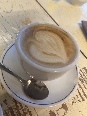 Cappuccino  at Café Rotkehlchen - Merowingerstraße in Cologne