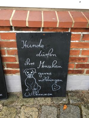 Hunde willkommen ! at Oma's Kaffeestuuv in Schoenberg