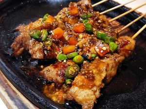 Satay at Dharma Kitchen in Jakarta