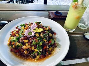 Eggplant salad   at Nora's Cafe in Phu Quoc