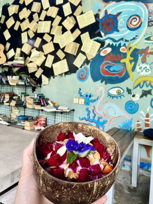 Fruit yogurt bowl   at Nora's Cafe in Phu Quoc