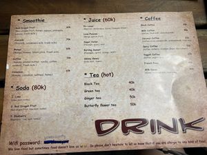 Menu (May 2022)  at Nora's Cafe in Phu Quoc