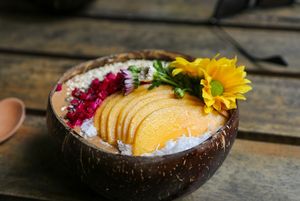 smoothie bowl at Nora's Cafe in Phu Quoc