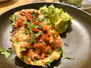 Bubble and squeak cakes  at BEAR in Uttoxeter